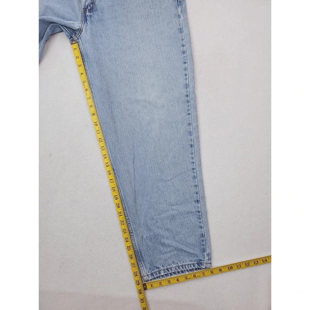 Levis 560 Jeans Mens 38x30 Blue Light Wash Comfort Fit Relaxed Tapered Denim Y2K